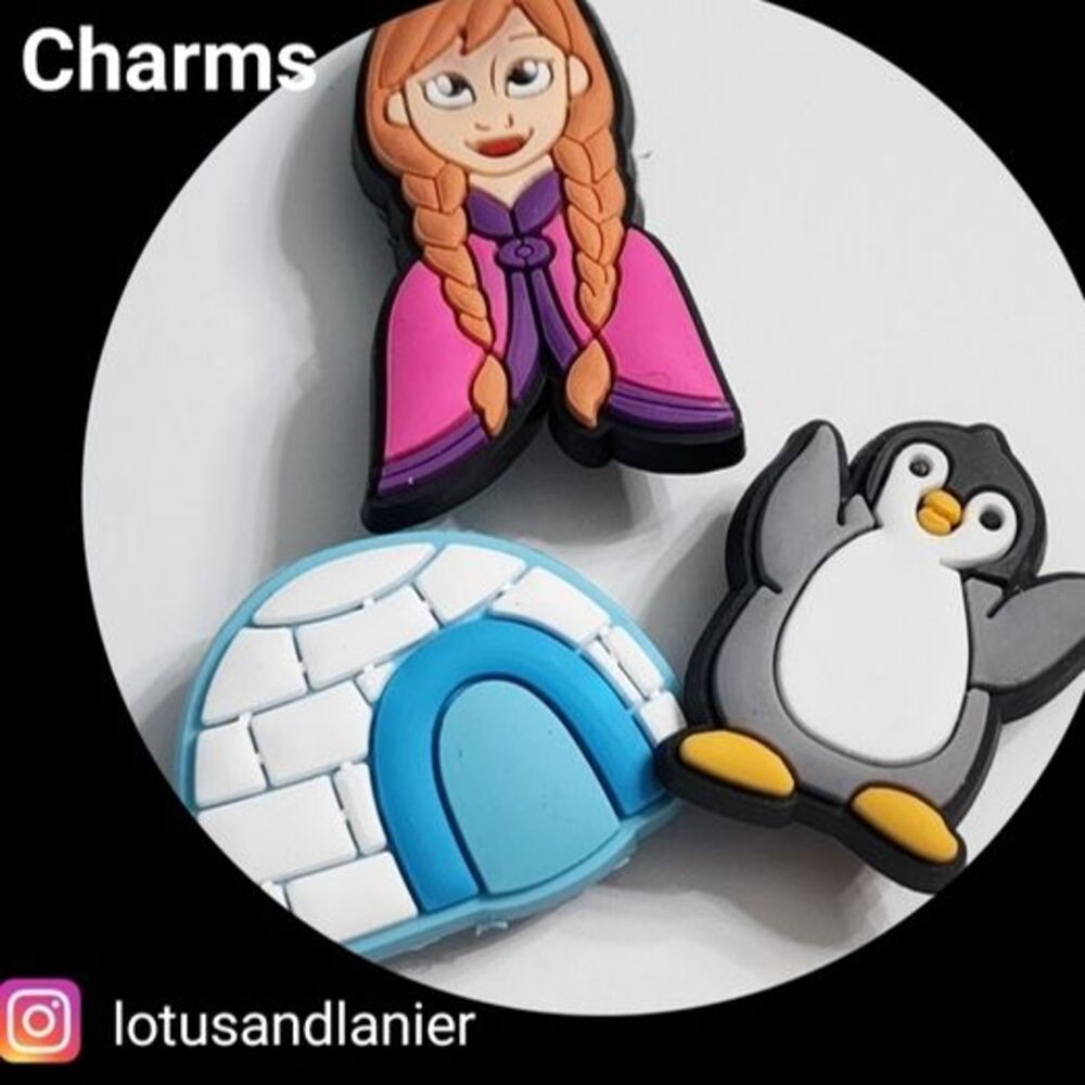 Shoe Charms Frozen Charms Set of 3